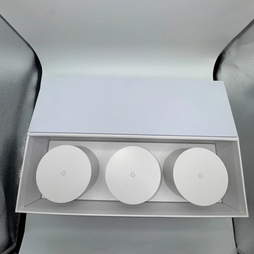 Google AC-1304 Whole Home Mesh Wi-Fi Router White Wireless Dual-Band‎ Lot Three